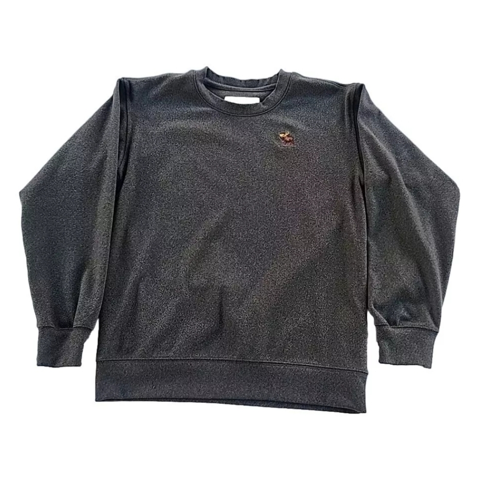 Abercrombie Fitch Sweater Kids Dark Gray Pullover Sweatshirt Logo 9/10